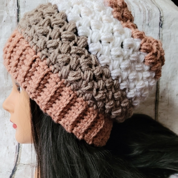 New texture crochet Beanie - Picture 5 of 7